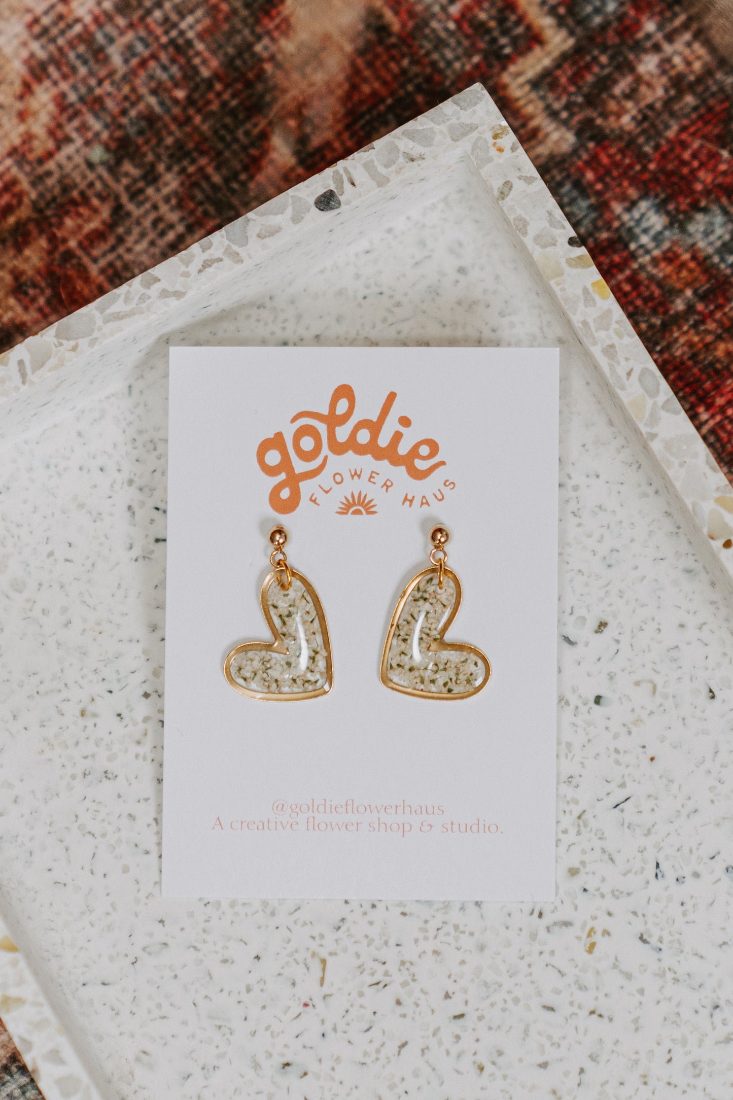Resin Brass Hearts