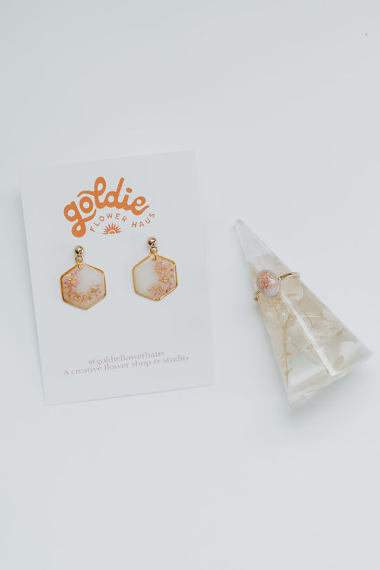 Breastmilk Hexagon Earrings