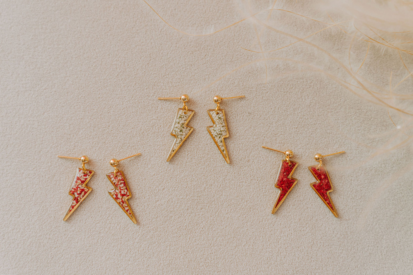 Floral Lightning Bolts