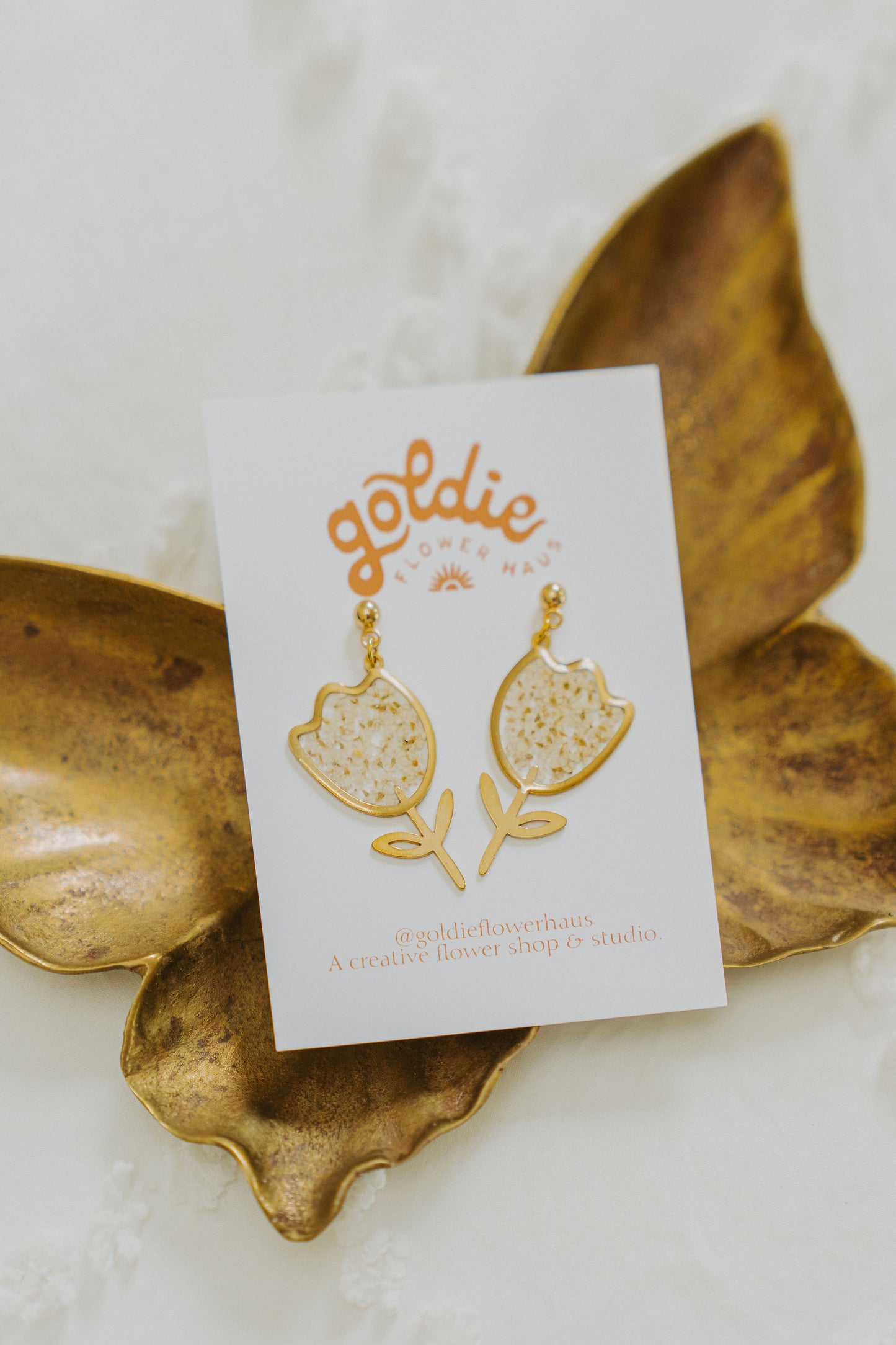Brass Tulip Blooms
