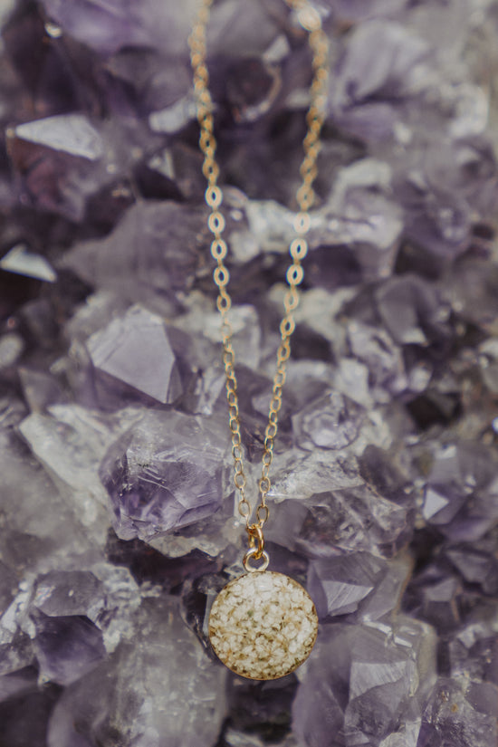 White Floral Necklace