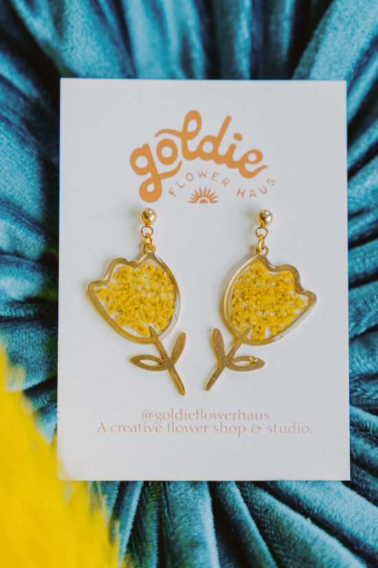 Brass Tulip Blooms