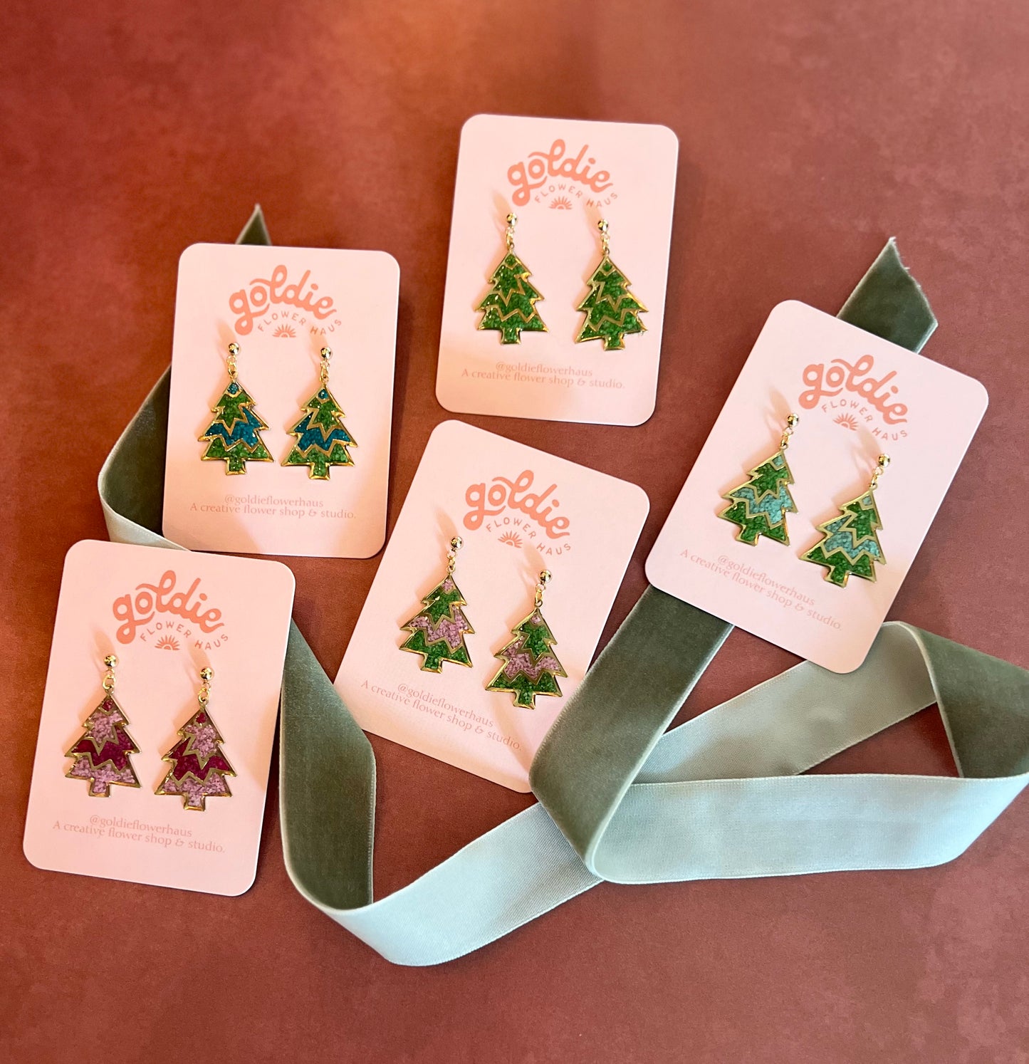 Colorful Christmas Trees